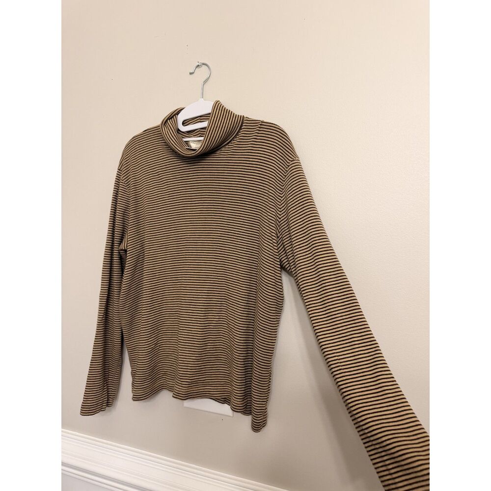 Jones New York | Y2K Striped Turtleneck Top